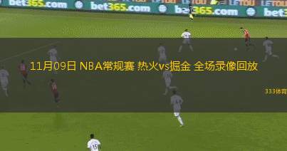 11月09日 NBA常規(guī)賽 熱火vs掘金 全場錄像回放