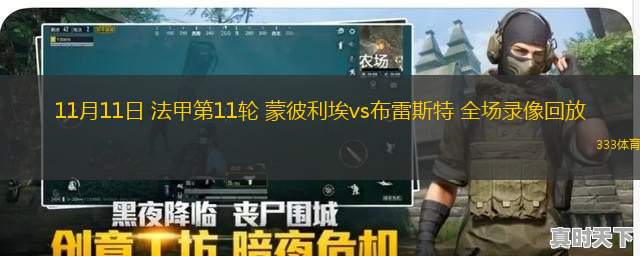 11月11日 法甲第11輪 蒙彼利埃vs布雷斯特 全場(chǎng)錄像回放