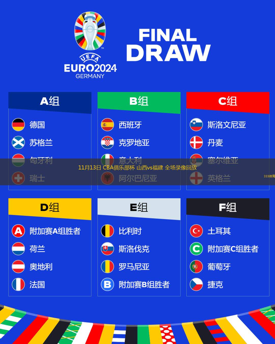 11月13日 CBA俱樂部杯 山西vs福建 全場錄像回放