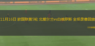 11月16日 歐國(guó)聯(lián)第5輪 北愛(ài)爾蘭vs白俄羅斯 全場(chǎng)錄像回放