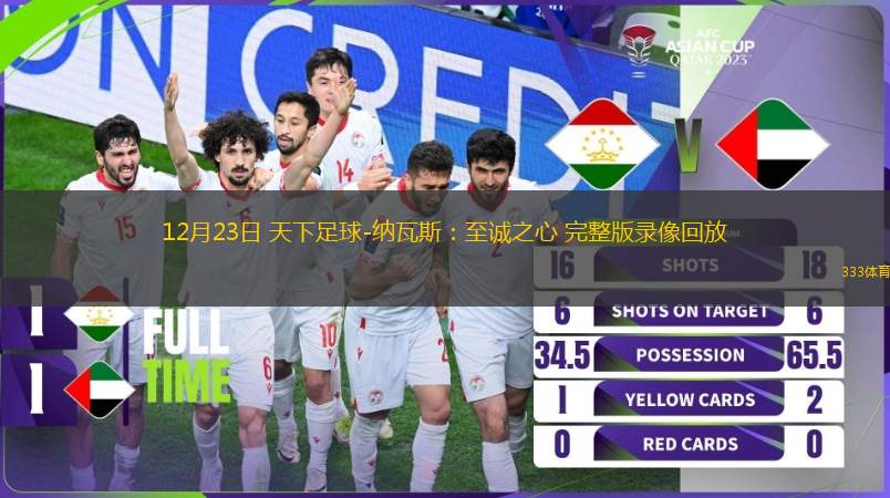 12月23日 天下足球-納瓦斯：至誠之心 完整版錄像回放